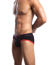 Load image into Gallery viewer, Jack Adams Navy Brief Black-red Sm