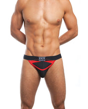 Load image into Gallery viewer, Jack Adams All Sport Brief Jock Black-red Sm