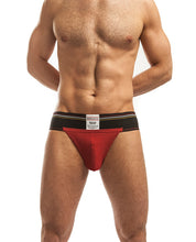 Load image into Gallery viewer, Jack Adams Rugger Jockstrap Red-black Lg