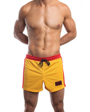 Load image into Gallery viewer, Jack Adams Air Mesh Gym Short Gold-red Xl