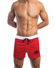 Load image into Gallery viewer, Jack Adams Air Mesh Gym Short Red-white Lg