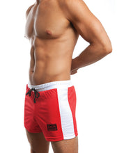 Load image into Gallery viewer, Jack Adams Air Mesh Gym Short Red-white Lg