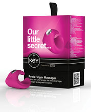 Load image into Gallery viewer, Key Pyxis Waterproof Rechargeable Finger Massager - Pink