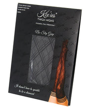 Load image into Gallery viewer, Kix'ies Tiffany Diamond Thigh High Black A