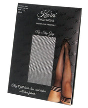 Load image into Gallery viewer, Kix'ies Sam Fishnet Thigh High Black D