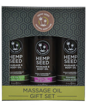 Load image into Gallery viewer, Earthly Body Massage Oil Gift Set - 2 Oz Skinny Dip, Naked In The Woods &amp; Guavalava