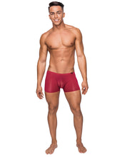 Load image into Gallery viewer, Seamless Sleek Short W-sheer Pouch Red Md