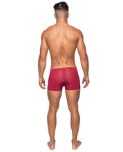 Load image into Gallery viewer, Seamless Sleek Short W-sheer Pouch Red Sm