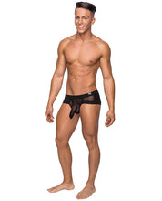 Load image into Gallery viewer, Hoser Stretch Mesh Micro Mini Short Black Xl