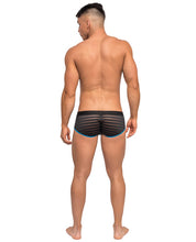 Load image into Gallery viewer, Clip Tease Unique Mesh Pouch Mini Short Blk-blu Sm