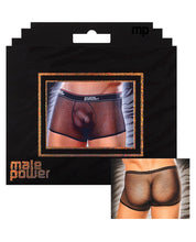 Load image into Gallery viewer, Male Power Mesh Branded Elastic Black Large