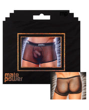 Load image into Gallery viewer, Male Power Mesh Branded Elastic Black Medium