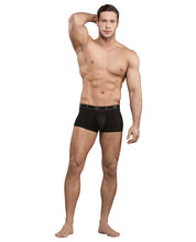 Load image into Gallery viewer, Please Use #mp150253-bk-m0 Bamboo Low Rise Pouch Enhancer Short Black Md
