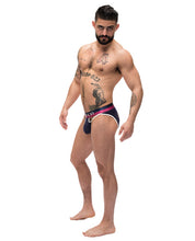 Load image into Gallery viewer, French Terry Cutout Moonshine Navy L-x