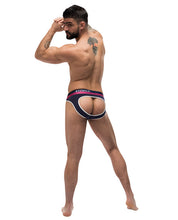 Load image into Gallery viewer, French Terry Cutout Moonshine Navy S-m