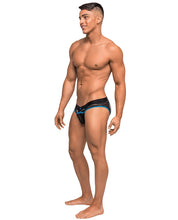 Load image into Gallery viewer, Clip Tease Unique Mesh Pouch Moonshine Blk-blu S-m