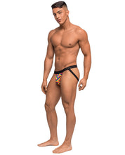 Load image into Gallery viewer, Pride Fest Contoured Pouch Jock Rainbow L-xl