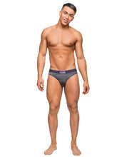 Load image into Gallery viewer, Heather Haze Cutout Thong Grey L-x
