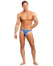 Load image into Gallery viewer, Satin Bong Thong Blue S-m