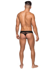 Load image into Gallery viewer, Hoser Stretch Mesh Thong Black L-xl