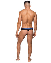 Load image into Gallery viewer, Pocket Pouch Cotton Spandex Thong W-cavity Black S-m