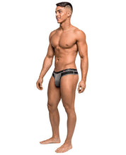 Load image into Gallery viewer, Reversible Dual Toned Thong Black S-m
