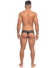 Load image into Gallery viewer, Reversible Dual Toned Thong Black S-m