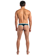 Load image into Gallery viewer, Cutting Edge Cutout Thong Black-turquoise L-xl