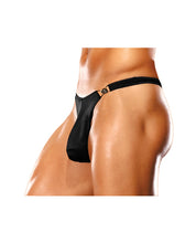 Load image into Gallery viewer, Male Power Bong Clip Thong Black L-xl