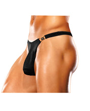 Load image into Gallery viewer, Male Power Bong Clip Thong Black L-xl
