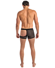 Load image into Gallery viewer, Eclipse Half Moon Net Short Black Xl