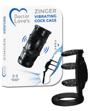 Load image into Gallery viewer, Doctor Love's Vibrating Cock Cage - Black