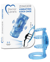 Load image into Gallery viewer, Doctor Love's Vibrating Cock Cage - Blue