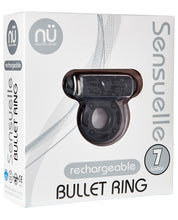 Load image into Gallery viewer, Sensuelle Bullet Ring Cockring - 7 Function Black