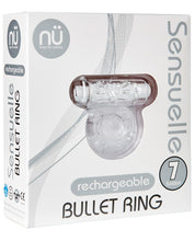 Load image into Gallery viewer, Sensuelle Bullet Ring Cockring - 7 Function Clear