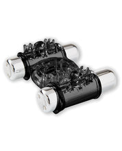 Load image into Gallery viewer, Sensuelle Double Action Cockring - 2x7 Function Black