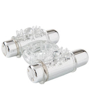 Load image into Gallery viewer, Sensuelle Double Action Cockring - 2x7 Function Clear