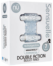 Load image into Gallery viewer, Sensuelle Double Action Cockring - 2x7 Function Clear
