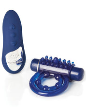Load image into Gallery viewer, Sensuelle Remote Control Rechargeable Bullet Ring - Blue