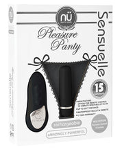 Load image into Gallery viewer, Sensuelle Pleasure Panty Bullet W-remote Control - 15 Functions Black