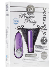 Load image into Gallery viewer, Sensuelle Pleasure Panty Bullet W-remote Control - 15 Function Purple