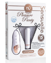 Load image into Gallery viewer, Sensuelle Pleasure Panty Bullet W-remote Control - 15 Function White