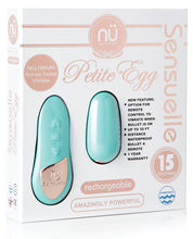 Load image into Gallery viewer, Sensuelle Remote Control Petite Egg - 15 Function Blue