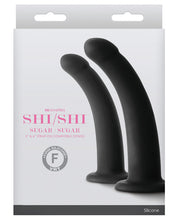 Load image into Gallery viewer, Shi Shi Sugar-sugar Dildo - Black Set Of 2