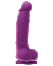 Load image into Gallery viewer, Colours Dual Density 5" Dong W-balls &amp; Suction Cup - Purple