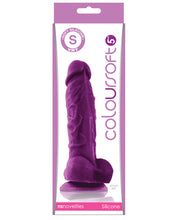 Load image into Gallery viewer, Coloursoft 5" Silicone Soft Dildo - Purple