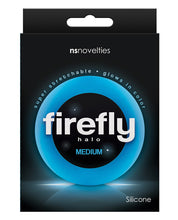 Load image into Gallery viewer, Firefly Halo Medium Cockring - Blue