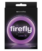 Load image into Gallery viewer, Firefly Halo Large Cockring - Purple