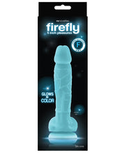 Load image into Gallery viewer, Firefly 5" Silicone Glowing Dildo - Blue