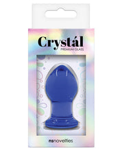 Load image into Gallery viewer, Crystal Glass Butt Plug Small - Blue